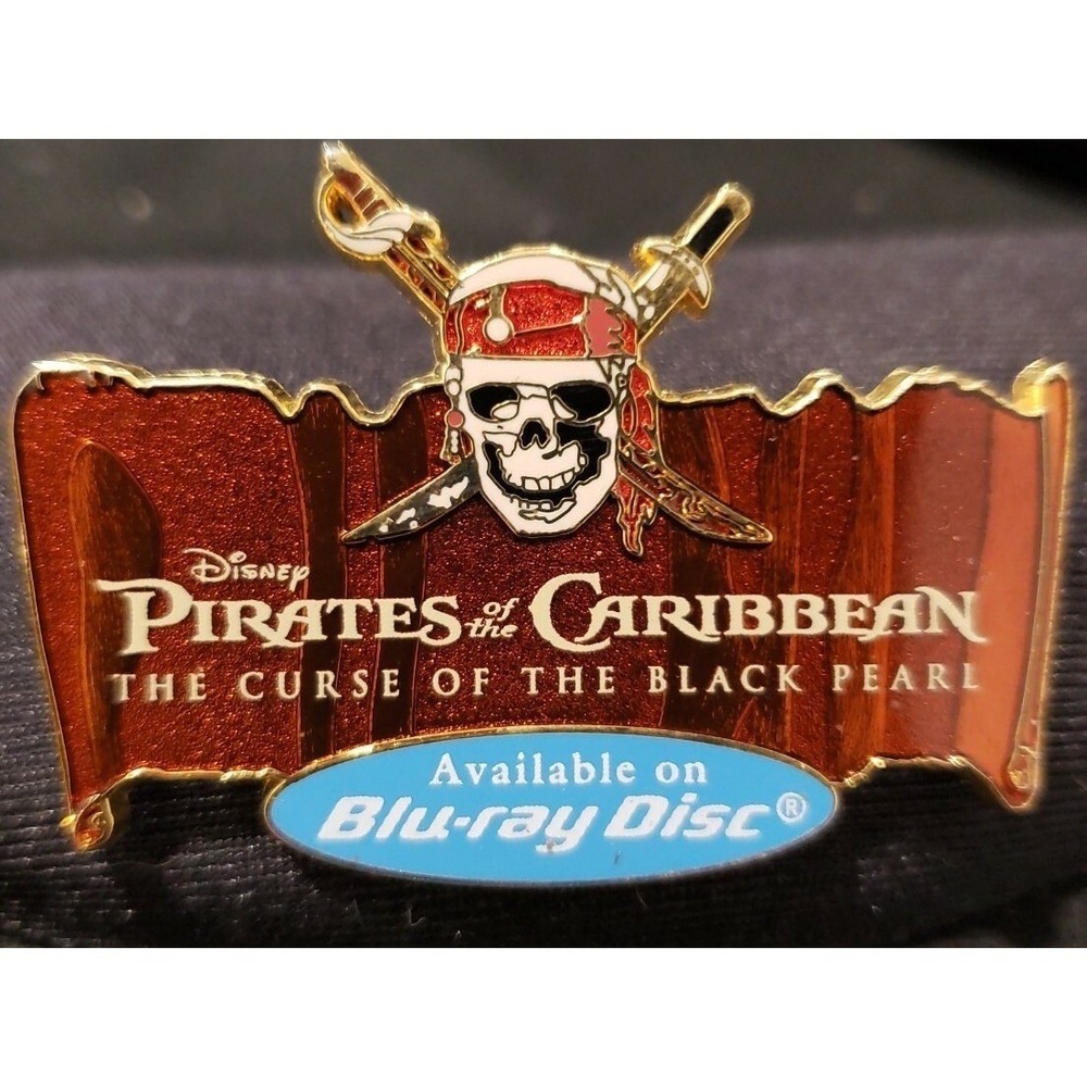 Disney Pin Pirates POTC The Curse Of The Black Pearl Blu-Ray Disc Logo 54597